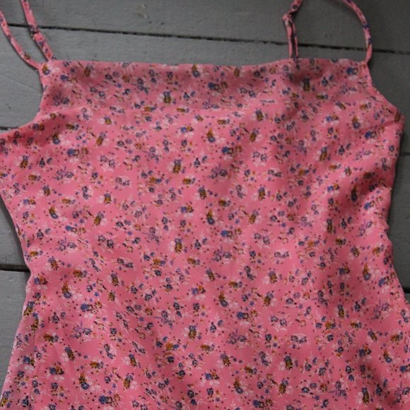 Pink chiffon midi cowl neck DOLLSKILL small - Picture 7 of 7